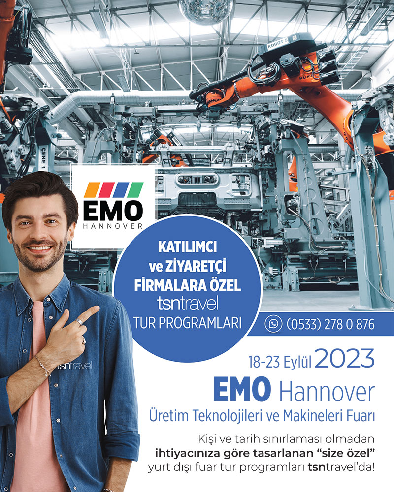 EMO Hannover 2023 Uluslararası Üretim Teknolojileri ve Makineleri Fuarı | 18-23 Eylül 2023